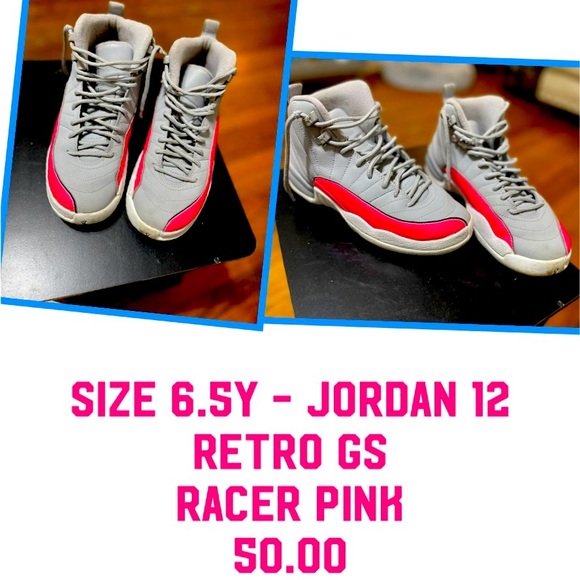 Retro GS Racer Pink Jordan 12 - Picture 1 of 5